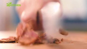 Качамак с горски гъби и луканка