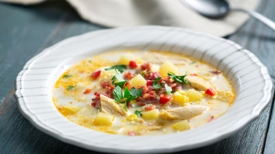Чаудър с пилешко