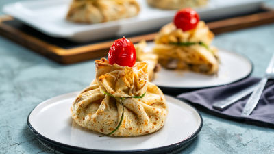 Топли палачинки с плънка от гъби