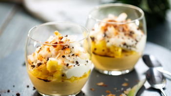 Кокосов крем с ананас