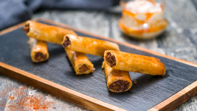 Банички с кайма и зеленчуци