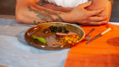 Опушено патешко с кейл