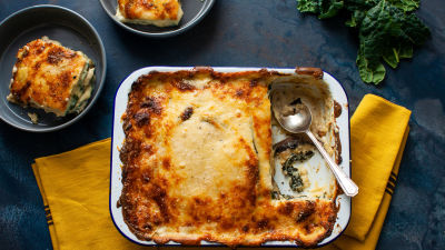 Лазаня с пилешко и гъби