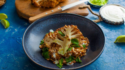 Задушен карфиол с киноа