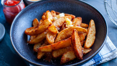 Тройно пържени картофи