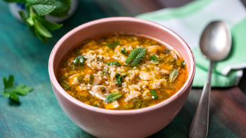 Гъбена супа с ориз