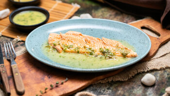 Salmon Trout with Lemon Sauce