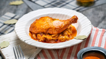 Smoked Chicken with Fresh Cabbage