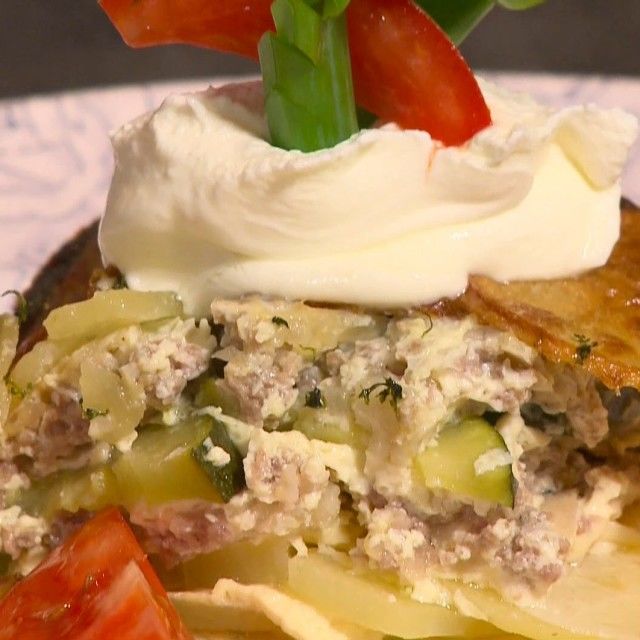 Мусака с тиквички и картофи