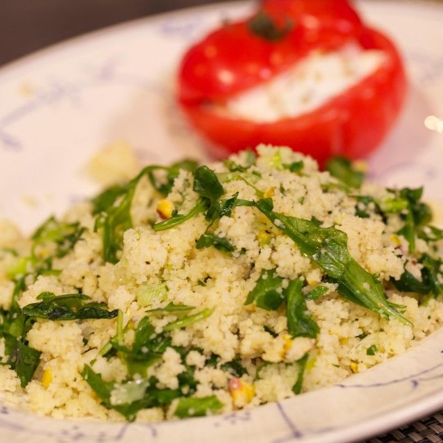 Сициалиански кускус с пълнени домати