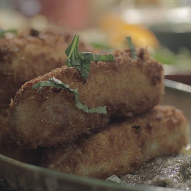 Картофени кюфтета с маслини