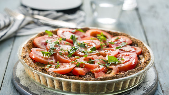 Тарт с домати, патладжани и извара
