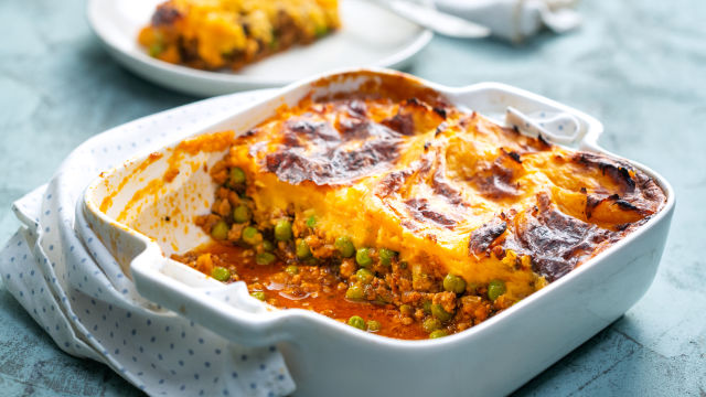 Пай със свинско и сладки картофи