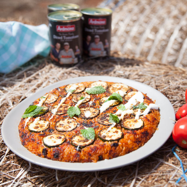 Пържен ориз с домати