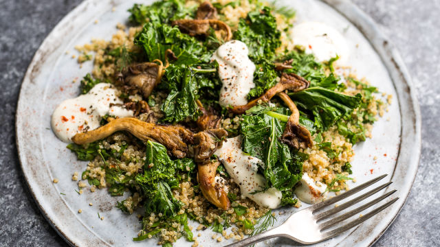 Зърнен микс с гъби