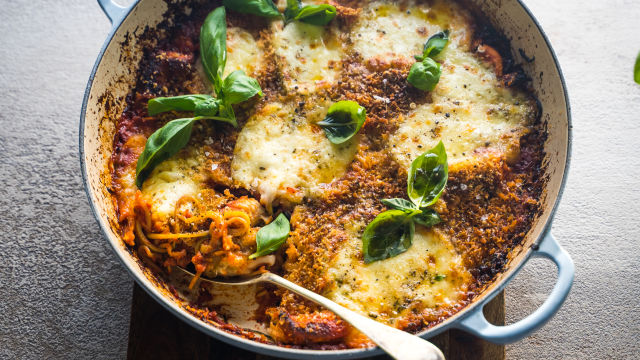 Пиле с пармезан