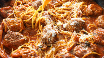 Spaghettini s ricotta mesnim okruglicama