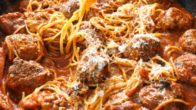 Spaghettini s ricotta mesnim okruglicama