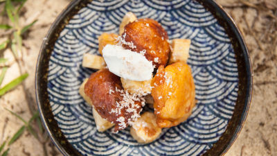 Uštipci od banane s kokosom i medom