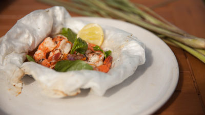 Škampi u pergamentu