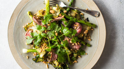 Odrezak s povrćem s roštilja i preljevom od citrusa