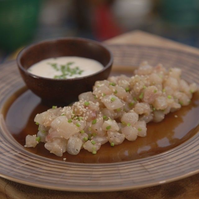 Tartar od brancina i jogurt s đumbirom