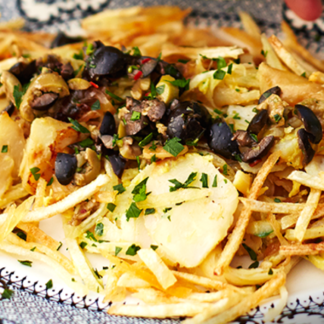 Portugalski sušeni bakalar (Bacalhau à Brás)