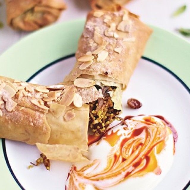 Hrskava marokanska pastilla s janjetinom