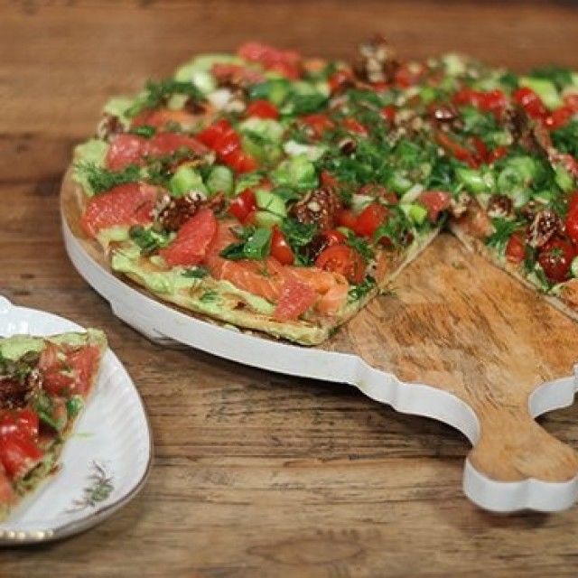 Ajouadova ljuta pizza s lososom
