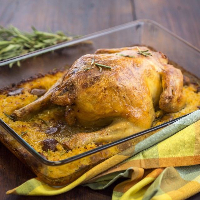 Pile punjeno kestenima i tikvom