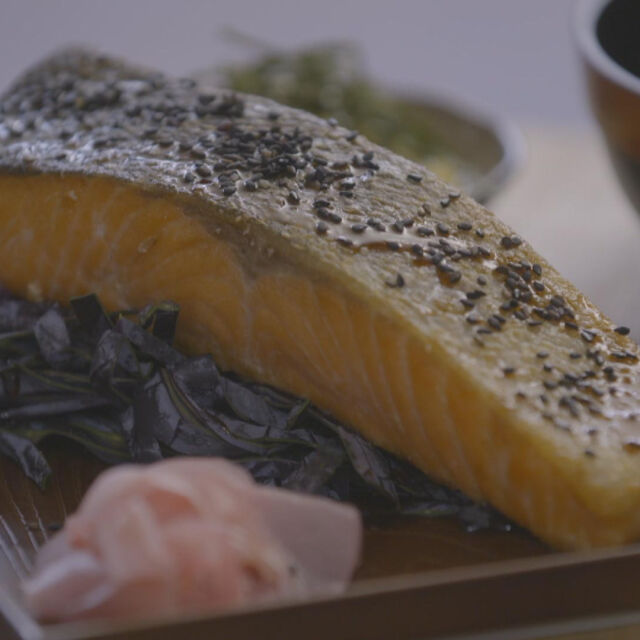 Teriyaki losos i povrće u tempuri