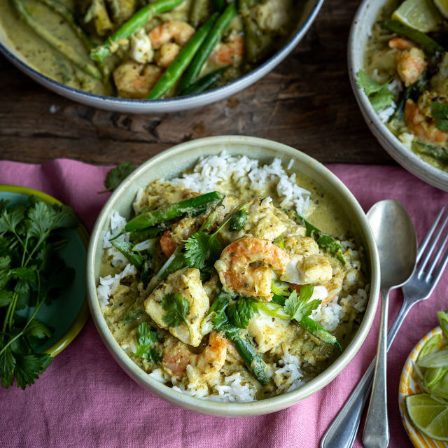 Tajlandski riblji curry s povrćem