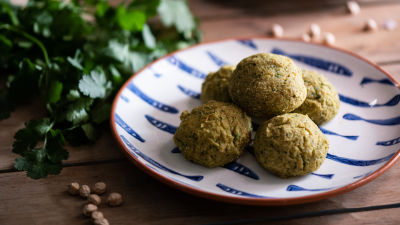 Bolinhas de Grão e Bacalhau