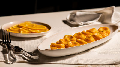 Papos de Anjo com Calda de Laranja e Poejo