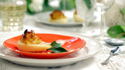 Pêras Assadas com Lavanda