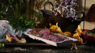 Rosbife à Maria com Ervilhas à Francesa