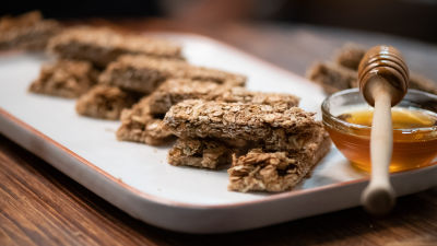 Barras Crocantes de Centeio Integral