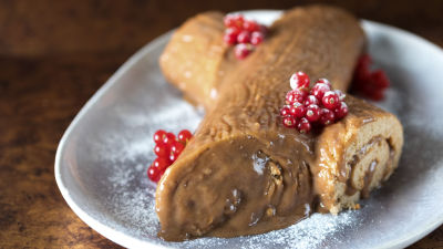 Tronco de Natal de Castanhas e Caju