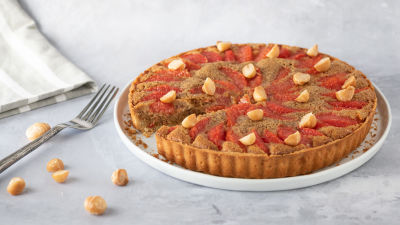 Tarte de Toranja e nozes de Macadamia