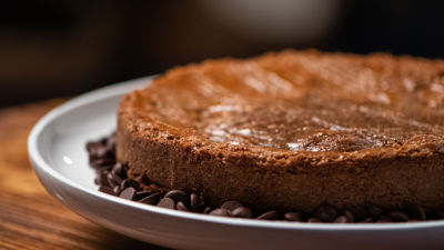 Bolo Basco de Chocolate Negro e Ananás