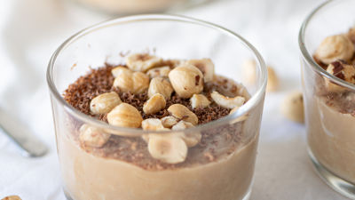 Arroz Doce Crocante de Avelã (sem glúten)