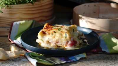 Embrulhos de Lasanha Vegetariana