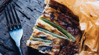 Tarte de Bimi e Portobelo