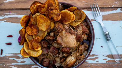 Frango na Púcura à Moda de Alcobaça