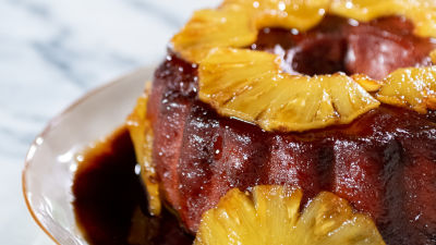 Pudim Flan com Ananás