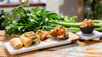 Crepes de Camarão e Mascarpone