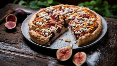 Quiche de Figos e Queijo