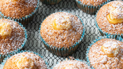 Bolinhos com Curd de Tangerina