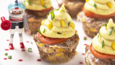 Muffins de Carne Picada com Ovo Surpresa