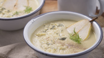 Creme de Couve Flor e Pêra